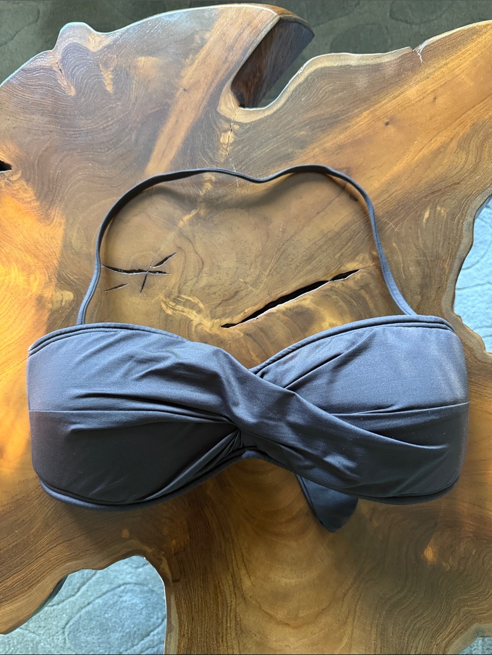 Tommy Bahama Brown Bikini Top with Gold Accent NWOT